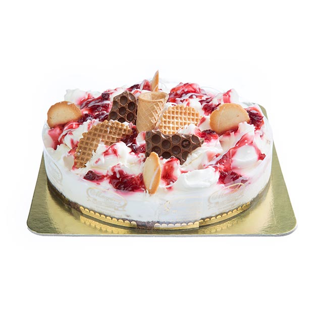 Yogurt Pomegranate Ice Cream Cake | Bochotis Patisserie Corfu